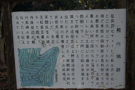 熊川城跡 の写真(82) 2007年11月25日